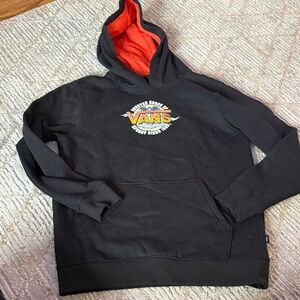 Vans Black and Orange Hoodie
